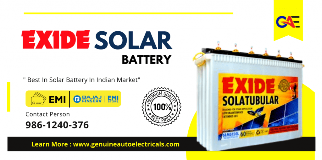 Exide Solar Battery-6LMS150L-150AH
